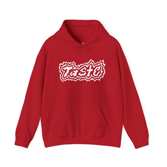 HALF WHITE "TASTE" LOGO HEAVY BLEND HOODED SWEATSHIRT