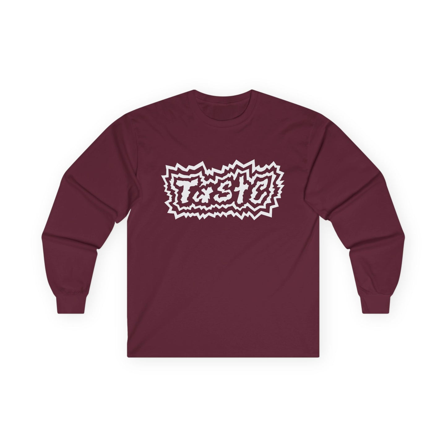 "TASTE" HALF WHITE LOGO UNISEX ULTRA COTTON LONG SLEEVE TEE