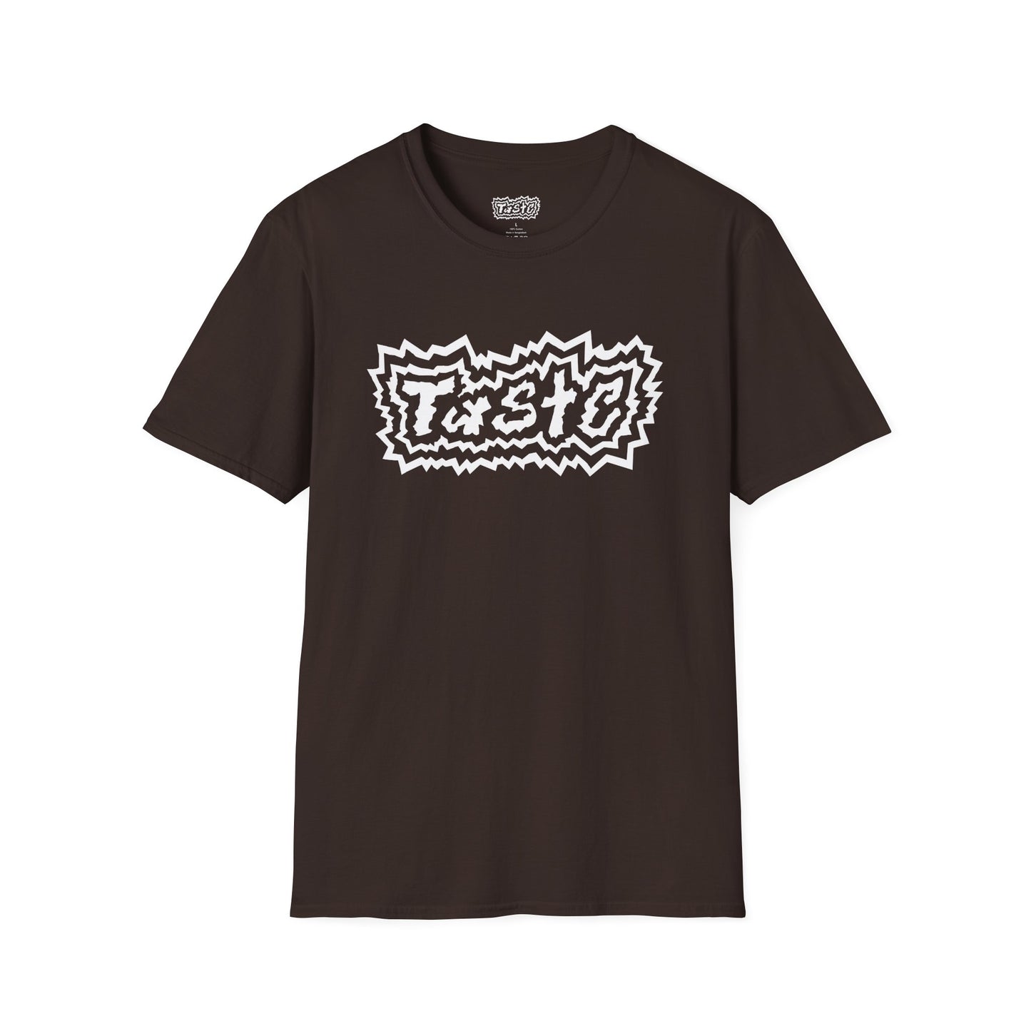 "TASTE" HALF WHITE LOGO UNISEX SOFTSTYLE T-SHIRT