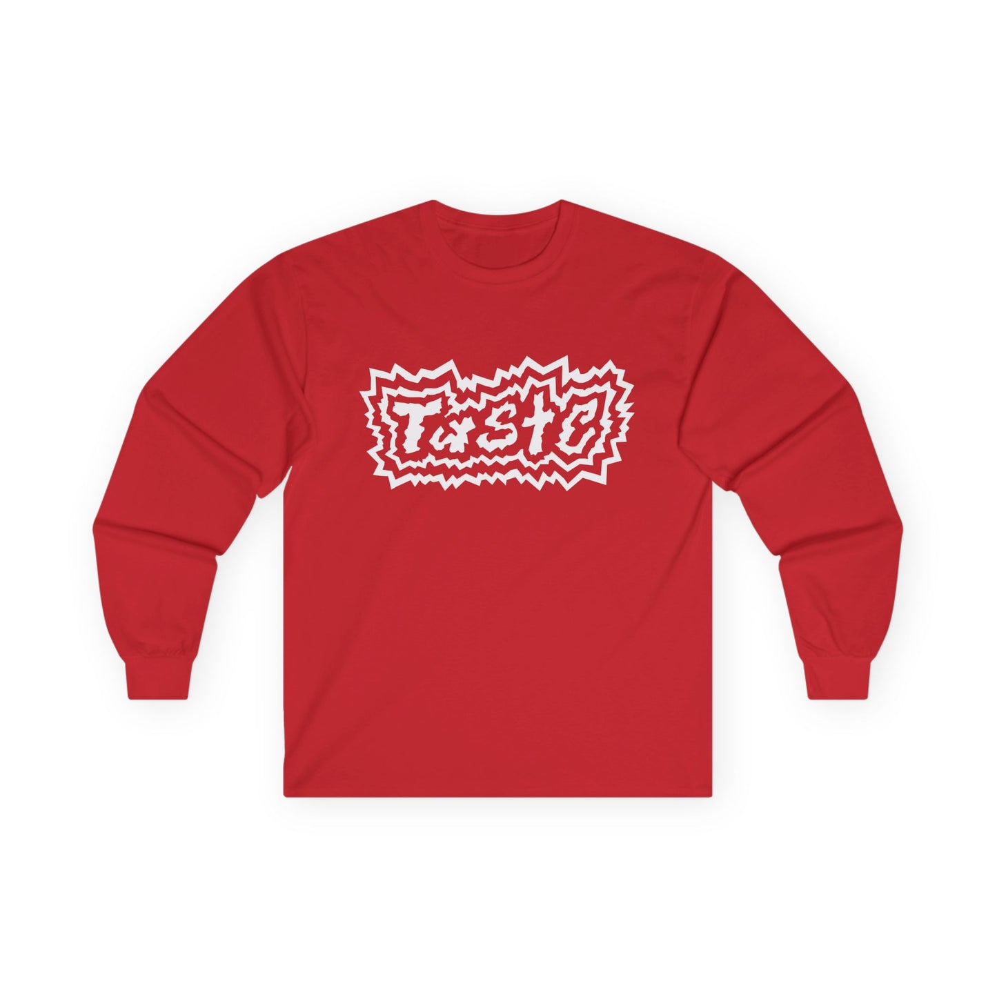 "TASTE" HALF WHITE LOGO UNISEX ULTRA COTTON LONG SLEEVE TEE