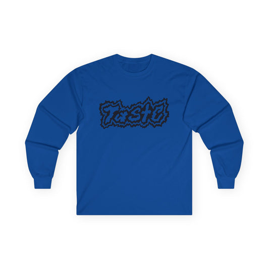 "TASTE" HALF BLACK LOGO UNISEX ULTRA COTTON LONG SLEEVE TEE