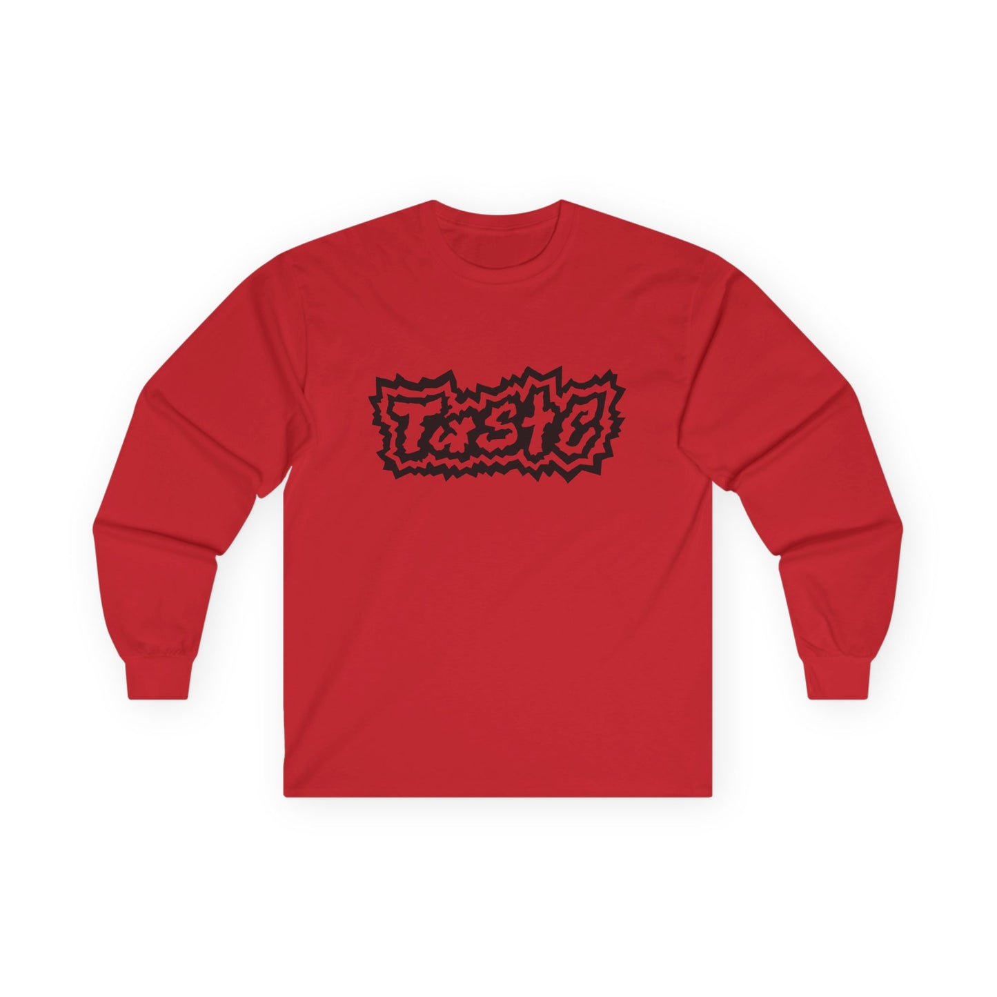 "TASTE" HALF BLACK LOGO UNISEX ULTRA COTTON LONG SLEEVE TEE